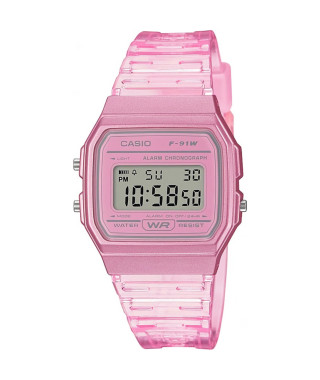 CASIO Collection Montre F-91WS-4EF chrono, alrame, calendrier auto