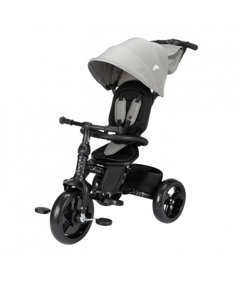 BEBECONFORT WINDY, Tricycle, pliage compact, confortable, siege réversible, de 10 mois a 5 ans, Tinted Gray