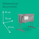 BEBECONFORT AMARA, Cododo, pliant, 2 en 1, Berceau confortable,matelas rembourré, 4 roues, pliage rapide, 0-6mois,0 a 9kg
