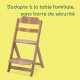 BEBECONFORT Timba Chaise haute bébé, Chaise bois, De 6 mois a 10 ans (30kg), Natural wood