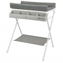 BEBECONFORT Baltic Table a langer et baignoire 2en 1, Pliable, De la naissance a 12 mois (11kg), Gray Mist