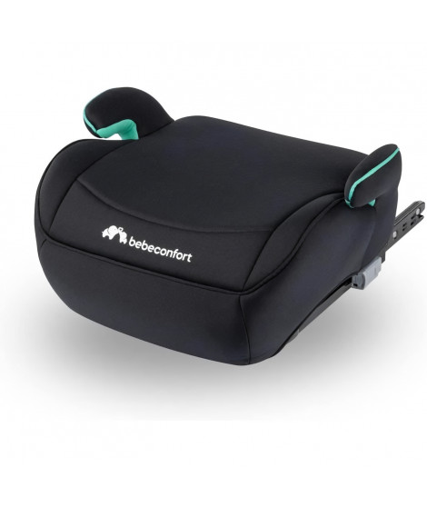 BEBECONFORT Siege auto Manga i-Fix, Rehausseur ISOFIX, de 6 a 12 ans, 22-36 kg, 125-150 cm, Black Mist