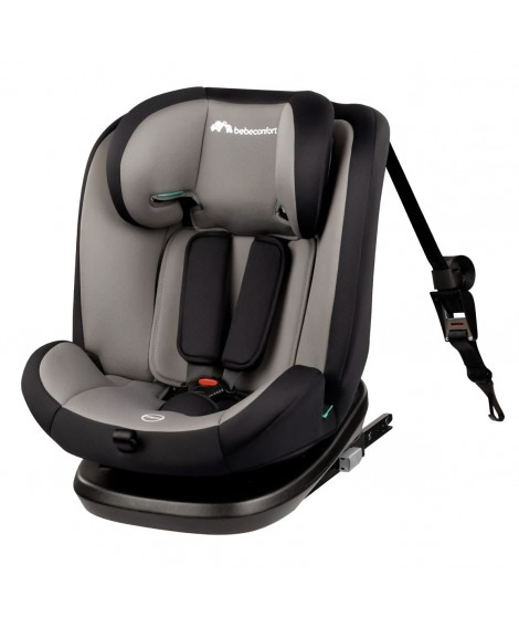 BEBECONFORT Siege auto EverFix i-Size évolutif, isofix, réhausseur, groupe 1/2/3, 15 mois a 10/12 ans, 76-150cm, 9-36kg, Gray…