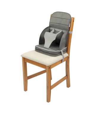 BEBECONFORT Réhausseur de chaise nomade Travel booster, De 6 mois a 3 ans (15kg), Grey Mist