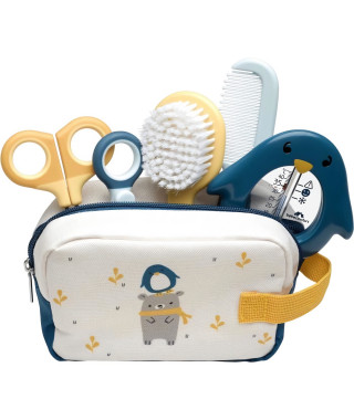 BEBECONFORT Trousse de toilette complete pour bébé, 5 accessoires, Sweet Artic