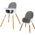 BEBECONFORT AVISTA Chaise haute évolutive, Des 6 mois jusqu' a 6 ans (30 kg), se transforme en petite chaise enfant, Warm Grey