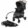 BEBECONFORT MISTY, Poussette compacte,  confortable, grand panier, des la naissance jusqu'a 4 ans,0 a 22 kg, Mineral Graphite