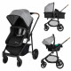 BEBECONFORT HAZE Poussette 3 en 1 i-Size - Nacelle + Siege auto Gr0+ Habillage pluie inclus - naissance jusqu'a 22Kg, Tinted …