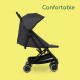 BEBECONFORT SOKO Poussette canne ultra compacte, légere, des la naissance, jusqu'a 15 kg (3-4 ans environ), Mineral graphite