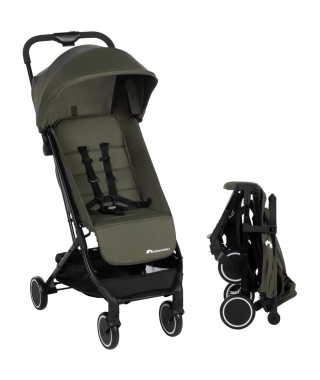 BEBECONFORT SOKO Poussette canne ultra compacte, légere, des la naissance, jusqu'a 15 kg (3-4 ans environ), Mineral green