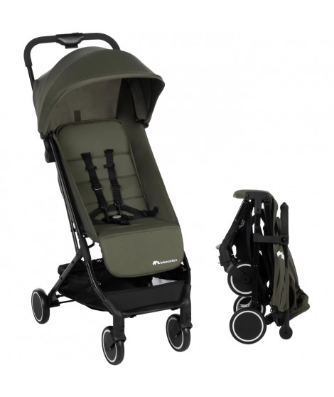 BEBECONFORT SOKO Poussette canne ultra compacte, légere, des la naissance, jusqu'a 15 kg (3-4 ans environ), Mineral green