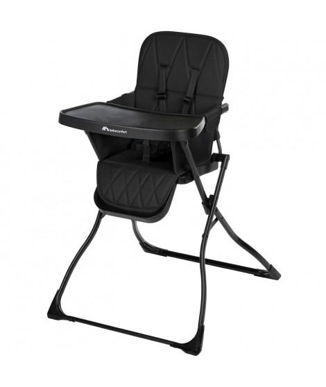 BEBECONFORT LILY Chaise haute bébé, ultra compacte et légere, confort optimal, de 6 mois a 3 ans, jusqu'a 15 kg, Tinted graphite