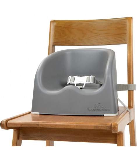 BEBECONFORT Réhausseur de chaise, Essential booster, De 6 mois a 3 ans (15kg), Warm gray