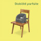 BEBECONFORT Réhausseur de chaise, Essential booster, De 6 mois a 3 ans (15kg), Warm gray