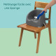 BEBECONFORT Réhausseur de chaise, Essential booster, De 6 mois a 3 ans (15kg), Warm gray