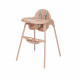 BEBECONFORT Meely Chaise haute bébé 2 en 1, évolutive en petite chaise, De 6 mois a 3 ans (15kg), Nude
