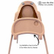BEBECONFORT Meely Chaise haute bébé 2 en 1, évolutive en petite chaise, De 6 mois a 3 ans (15kg), Nude