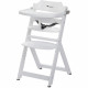 BEBECONFORT Timba Chaise haute bébé, Chaise bois, De 6 mois a 10 ans (30kg), Blanc