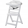 BEBECONFORT Timba Chaise haute bébé, Chaise bois, De 6 mois a 10 ans (30kg), Blanc