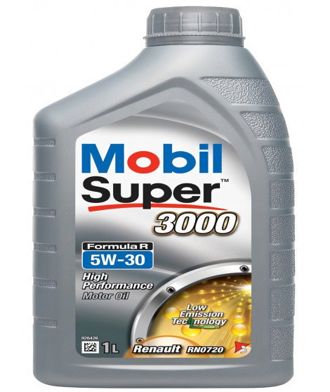 MOBIL Huile-Additif SUPER 3000 Formula-R - Synthetique / 5W30 / 1L