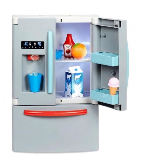 Little Tikes - Mon 1er frigo - Jeu d'imitation - Distributeur de glaçons réaliste - Lumieres et bruits réalistes - Nourriture…