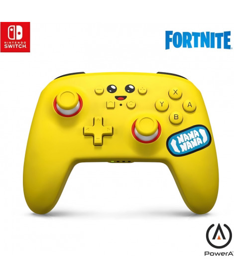 Manette de jeu sans fil - POWER A - Nintendo Switch - Fortnite : Peely - Jaune - Bluetooth