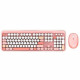 Combo sans fil clavier + souris - MOBILITY LAB - Pure Color - Rose - Design ergonomique - Frappe discrete