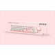 Combo sans fil clavier + souris - MOBILITY LAB - Pure Color - Rose - Design ergonomique - Frappe discrete