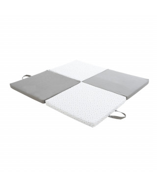 Tapis d'éveil - CANDIDE - Evolutif 3-en-1 - Gris / Etoiles