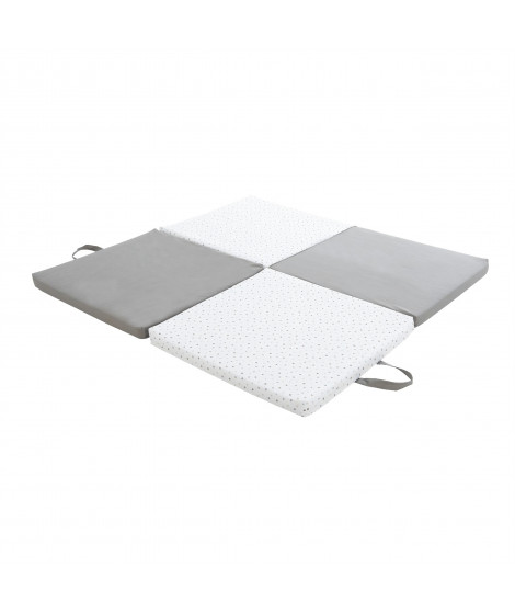 Tapis d'éveil - CANDIDE - Evolutif 3-en-1 - Gris / Etoiles