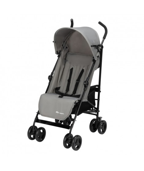 BEBECONFORT RAINBOW Poussette Canne 2eme âge, légere, pliage facile, multipositions, 6 mois a 4 ans, jusqu'a 22 kg MINERAL GRAY