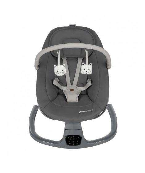 BEBECONFORT JOLANA, Transat balancelle, confortable, détection de mouvements, De 0 a 9 mois (9kg)  TINTED GRAPHITE
