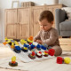Set Busy Board Delux - TOP BRIGHT - Cube et Planche - 15 Gadgets - Serrures - Klaxon - Boutons