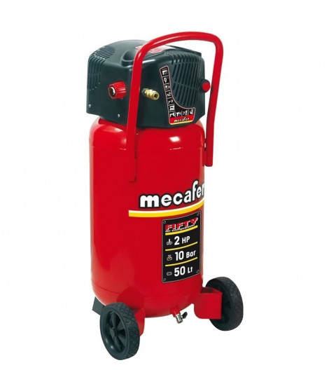 Compresseur d'air vertical MECAFER FIFTY - 50L - 1500W - 10 bars - 2 CV sans huile