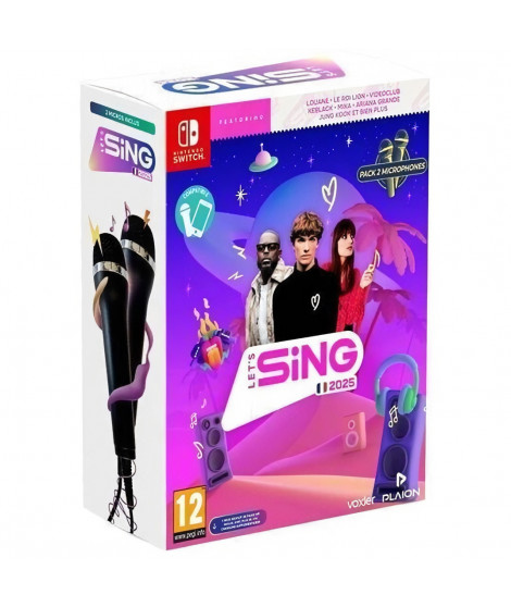 Let's Sing 2025 + 2 Micros - Jeu Nintendo Switch