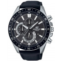 CASIO - Montre en cuir véritable - EDIFICE - Noir
