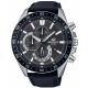 CASIO - Montre en cuir véritable - EDIFICE - Noir
