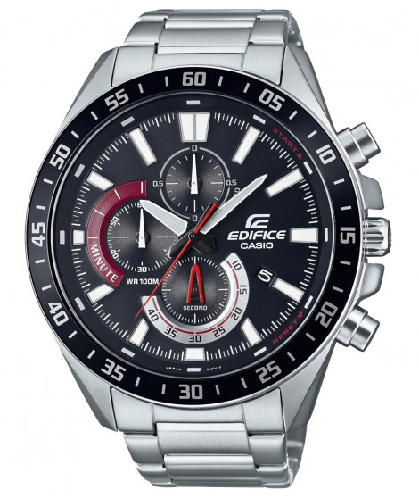 CASIO - Montre en acier inoxydable - EDIFICE - Gris