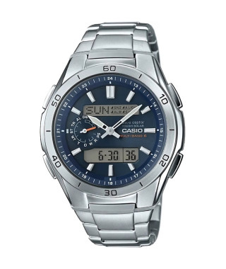 CASIO - Montre en acier inoxydable - WAVECEPTOR - Gris