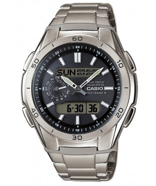 CASIO - Montre en titane - WAVECEPTOR - gris