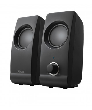 Trust Remo Enceinte PC USB 2.0, 16 W, Haut Parleur USB, Jack 3,5 mm, pour Ordinateur Portable, PC, Baffle Bureau Plug & Play …