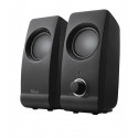 Trust Remo Enceinte PC USB 2.0, 16 W, Haut Parleur USB, Jack 3,5 mm, pour Ordinateur Portable, PC, Baffle Bureau Plug & Play …