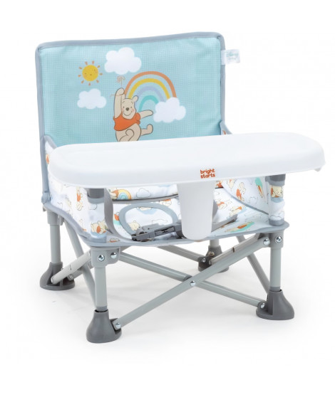 DISNEY BABY Chaise d'appoint Winnie l'ourson, réhausseur Pop 'n Sit, intérieur, extérieur, pratique et compacte, pliage rapide,