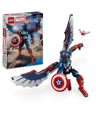 LEGO Marvel 76296 Figurine du nouveau Captain America a construire - Jeu de rôle des 8 ans