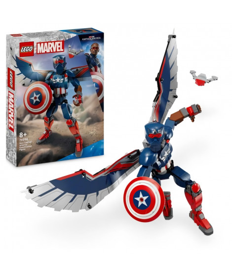 LEGO Marvel 76296 Figurine du nouveau Captain America a construire - Jeu de rôle des 8 ans