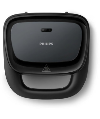 Appareil a croque-monsieur - PHILIPS - HD2331/90 - 750 W - Plaques triangulaires - Noir