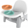 Siege d'apprentissage repas - INGENUITY - Assiette Twist & Dine - Réhausseur - Enfants de 6 mois a 3 ans - Orange et bleu