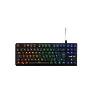 Clavier Gamer - The G-Lab - KEYZ PLATI. TKL - Format TKL - Mécanique (Switch Rouge) - Low Profile - RGB - Noir