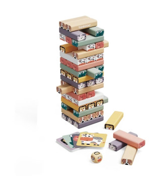 Tour a Bascule - TOP BRIGHT - Animaux - Couleurs - Jeu d'Adresse - Construction Créative