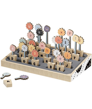 Abc Flowers - TOP BRIGHT - 26 Pots de Fleurs - Lettres Majuscules - Lettres Minuscules - Alphabet